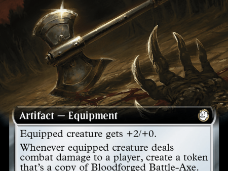 Bloodforged Battle-Axe (Extended Art) [Fallout] Supply