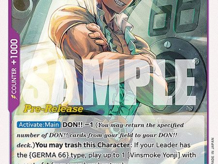 Vinsmoke Yonji [Wings of the Captain Pre-Release Cards] Fashion