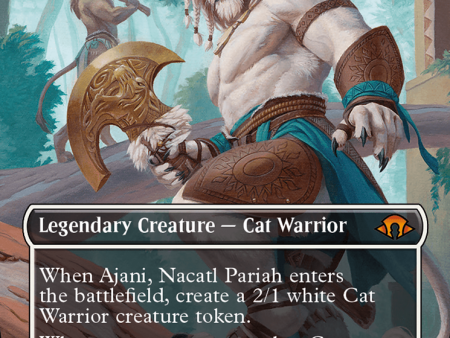 Ajani, Nacatl Pariah    Ajani, Nacatl Avenger (Borderless) [Modern Horizons 3] For Sale