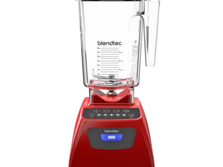 Blendtec Classic 575 WildSide+ 90oz Jar Blender Poppy Red - Certified Refurbished For Sale