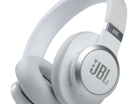 JBL Live 660NC Wireless Over-Ear Noise-Canceling Headphones White - Certified Refurbished Hot on Sale