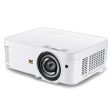 ViewSonic 3500 Lumens XGA HDMI Networkable Short Throw Home and Office Projector Fashion