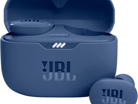 JBL Tune 130NC Wireless Noise Cancelling Earbuds Blue - Certified Refurbished For Discount