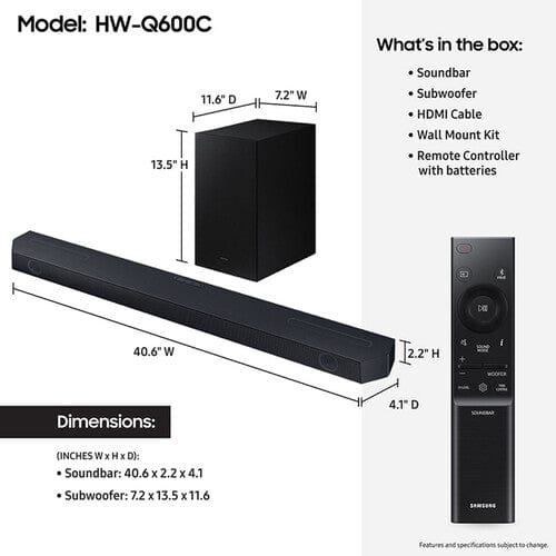 Samsung 3.1 ch Q-Series Dolby ATMOS Soundbar System - Certified Refurbished Online Sale